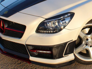 Mercedes Benz SLK Headlight Trim Kit - Carbon Fiber - R172